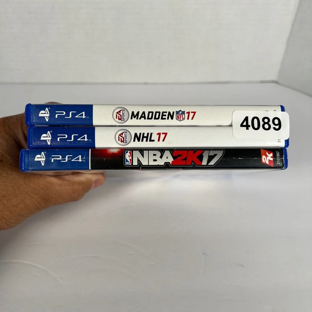 PS4 Sports Bundle Madden NFL 17 NHL 17‎ NBA 2K17 PlayStation 4 Games Lot
